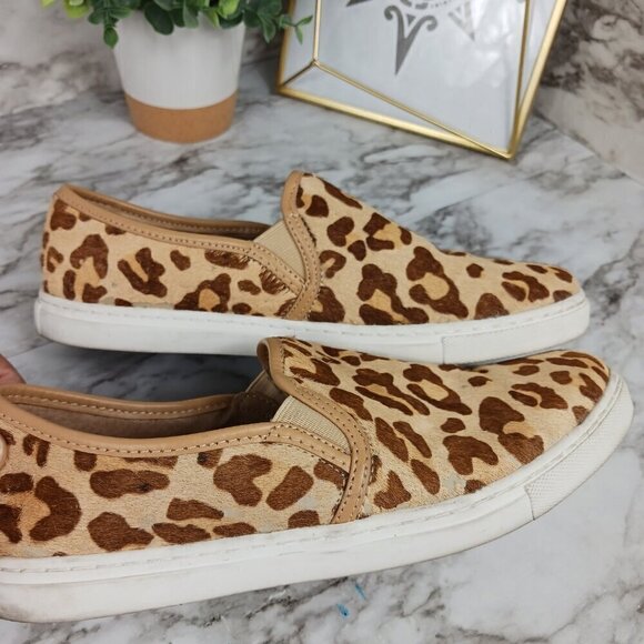 SPLENDID women's Seaside Calf Hair Slip-On Sneakers Animal size 7.5 - Picture 6 of 13